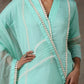 Turquoise Blue kurta set