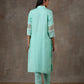 Turquoise Blue kurta set