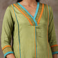 Olive kurta set(ready to ship)