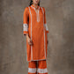 Rust kurta set (Set of 2)