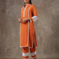 Rust kurta set (Set of 2)
