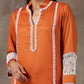 Rust kurta set (Set of 2)
