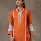 Rust kurta set (Set of 2)