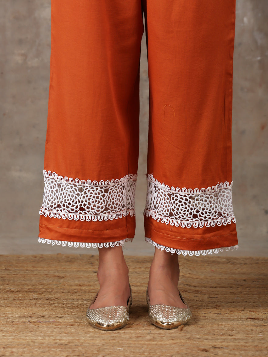 Rust kurta set (Set of 2)(ready to ship)