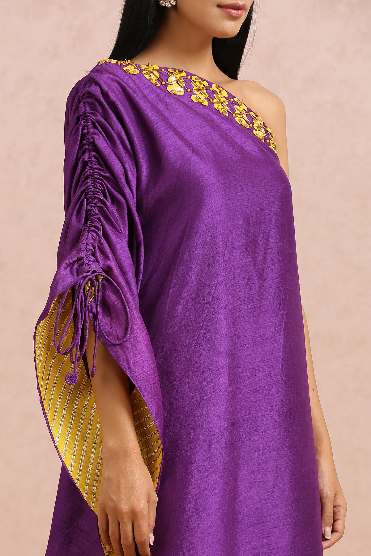 Plum One Shoulder Tunic